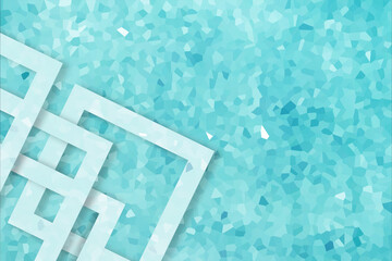 Pixel art abstract background. web banner template. 3D Illustration