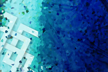 Pixel art abstract background. web banner template. 3D Illustration