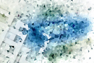 Pixel art abstract background. web banner template. 3D Illustration