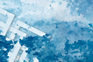 Pixel art abstract background. web banner template. 3D Illustration