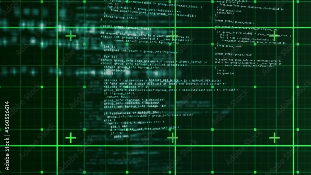 Poster animation of data processing over grid