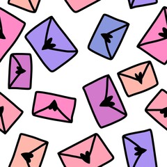 Festive cartoon geometric season letters pattern for wrapping paper and fabrics and linens and kids clothes print