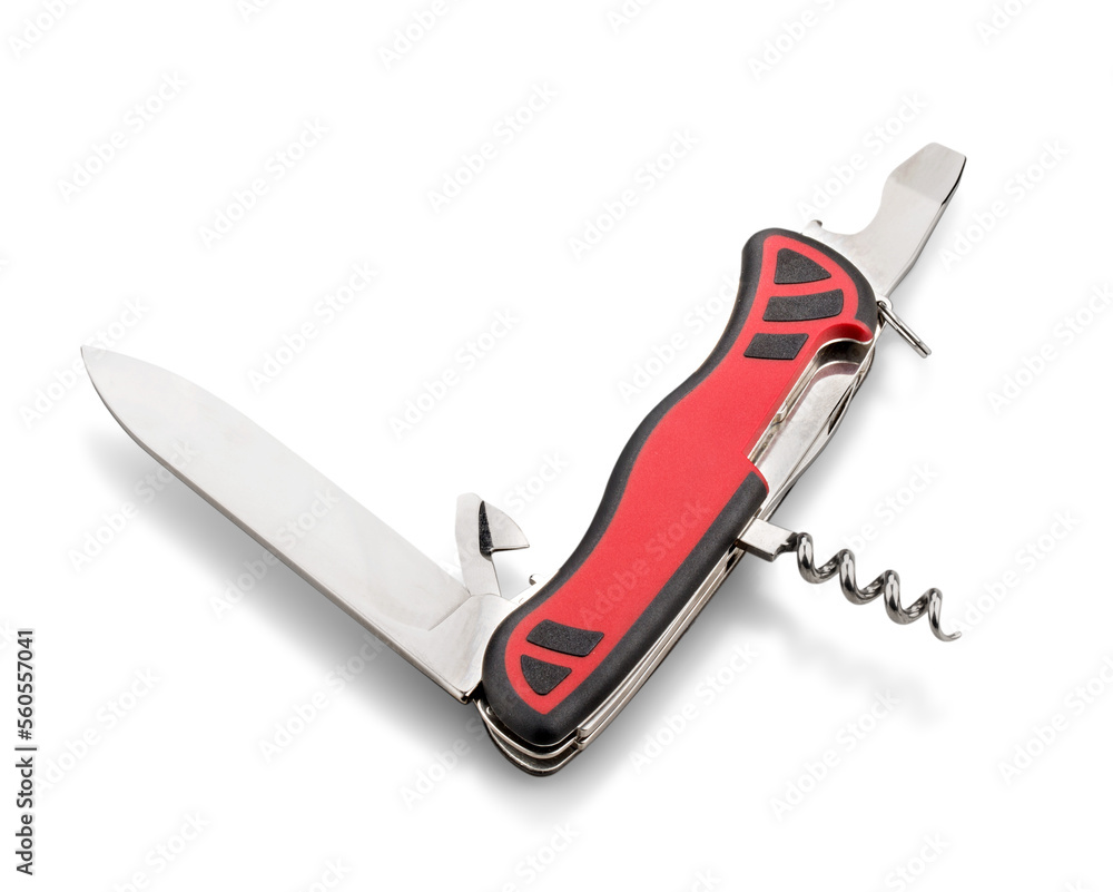 Wall mural a swiss multi-tasking metal penknife