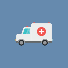 Vector illustration of ambulance icon.