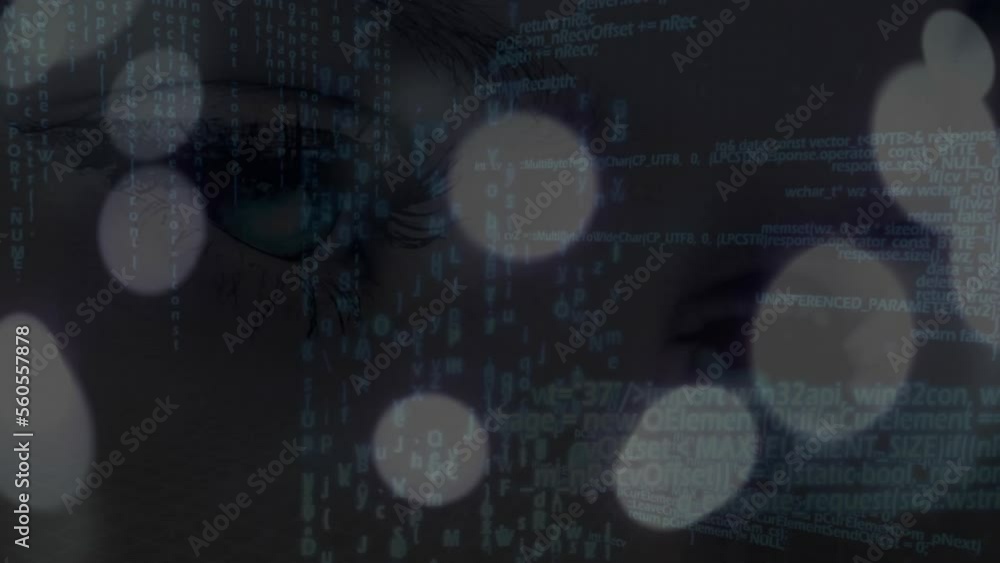 Poster animation of statistics and data processing