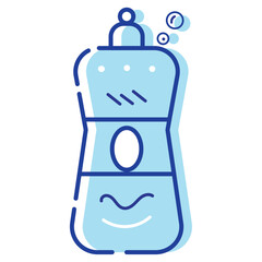 Isolated dish soap dispenser cleanliness icon Vector