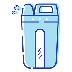 Isolated liquid soap bottle cleanliness icon Vector