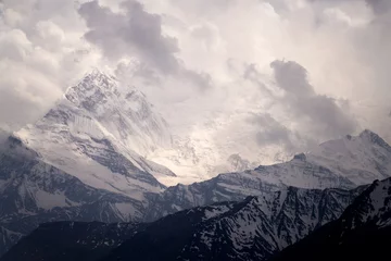 Tableaux ronds sur aluminium brossé K2 Annapurna Circuit in Nepal taken in May 2022