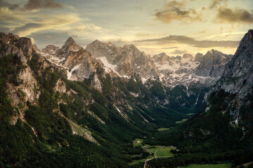 Aerial of the Albanian Alps taken in May 2022 - obrazy, fototapety, plakaty