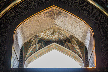 Window of Sheikh Lotfollah Mosque in Isfahan, Iran