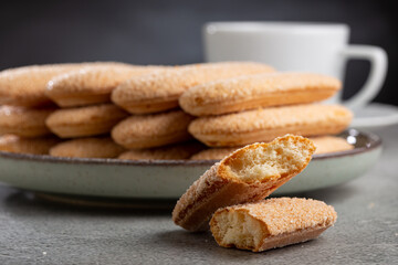 ladyfingers cookies on the table.