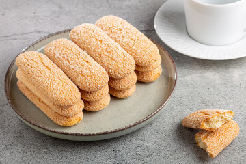 ladyfingers cookies on the table.