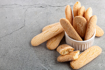 ladyfingers cookies on the table.