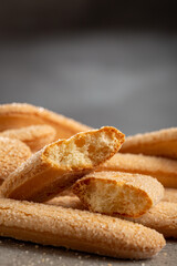 ladyfingers cookies on the table.
