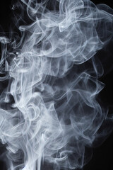 Obraz premium Smoke on black background. IA Tehnology