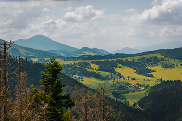 Fototapeta na wymiar landscape with mountains