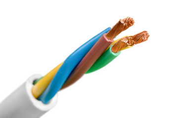 Colorful power copper electrical wire