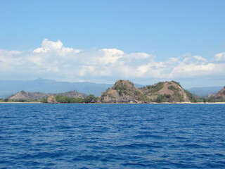 Naklejka premium Seascape, Pacific Islands. Natural landscape.