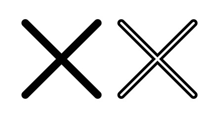 Close icon vector illustration. Delete sign and symbol. cross sign