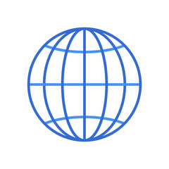 Network technology icon with blue duotone style. Computing, diagram, download, file, folder, graph, laptop . Vector illustration