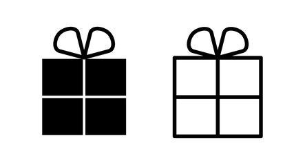 Gift icon vector illustration. gift sign and symbol. birthday gift