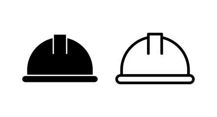 Helmet icon vector illustration. Motorcycle helmet sign and symbol. Construction helmet icon. Safety helmet