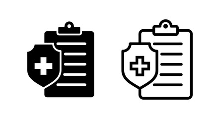 Medical insurance icon vector illustration. health insurance sign and symbol