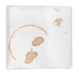 Napkin with Coffee Stains