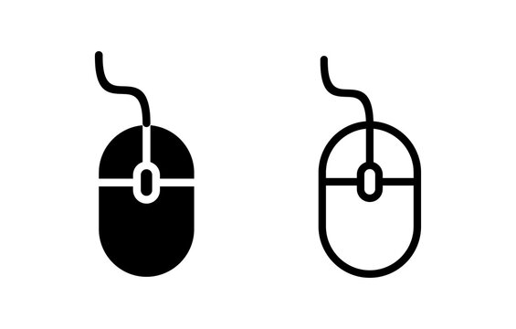 Mouse icon vector illustration. click sign and symbol. pointer icon vector.
