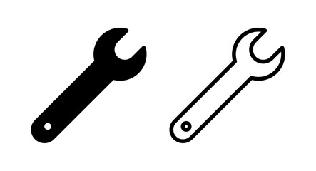 Wrench icon vector illustration. repair icon. tools sign and symbol