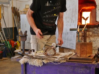 Werkstatt einer Glasproduktion