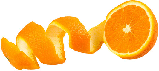 Slice of Orange fruit. Health sweet food