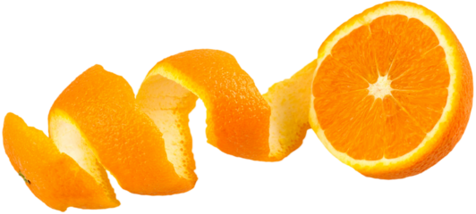 Slice of Orange fruit. Health sweet food