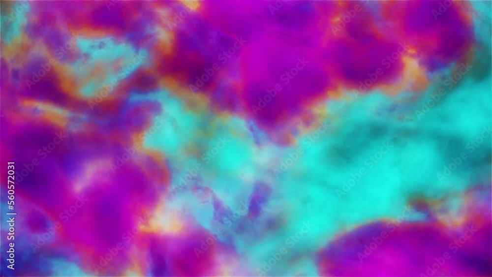 Wall mural colorful abstract cloudscape background loop