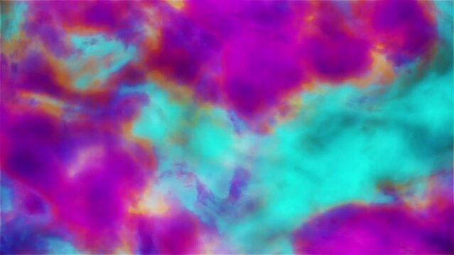Colorful Abstract Cloudscape Background Loop