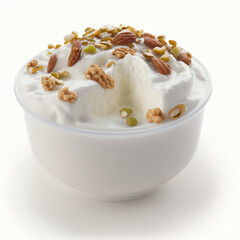 Greek Yogurt with Maple Syrup and Nuts
