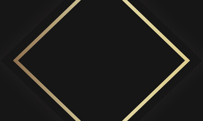 stock vector golden lines luxury on overlap black background