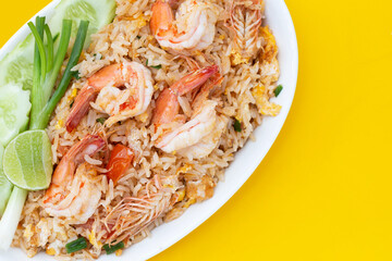 Prawn and egg fried rice