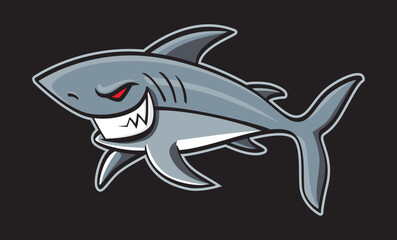 Fototapeta premium Sharks Mascot,vector illustration