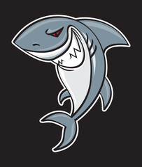 Obraz premium Sharks Mascot,vector illustration