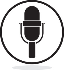 Hand drawn of Microphone. Vector illustration.