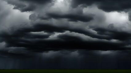 Obraz na płótnie Canvas Dark moody storm clouds. Ominous warning.