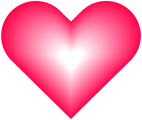 Soft heart gradient blur.