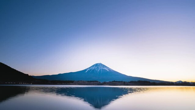 田貫湖と富士山初日の出タイムラプス
