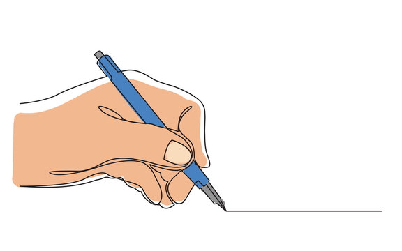 recommend clip art: continuous line drawing hand drawing line with pen in color - PNG image with transparent background
