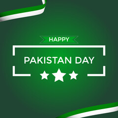 Pakistan day background illustration  greeting card for pakistan day