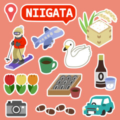 新潟のアイコン　線無し　フチ付き