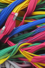 Electric Wiring Multicolored Installation Cable. IA technology