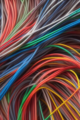 Electric Wiring Multicolored Installation Cable. IA technology