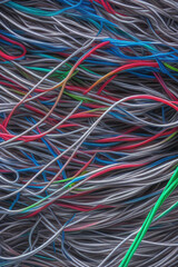 Electric Wiring Multicolored Installation Cable. IA technology